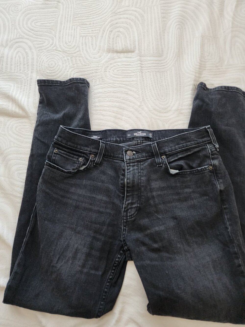Hollister Skinny Epic Flex Black Wash 33x32 -  2PAIR